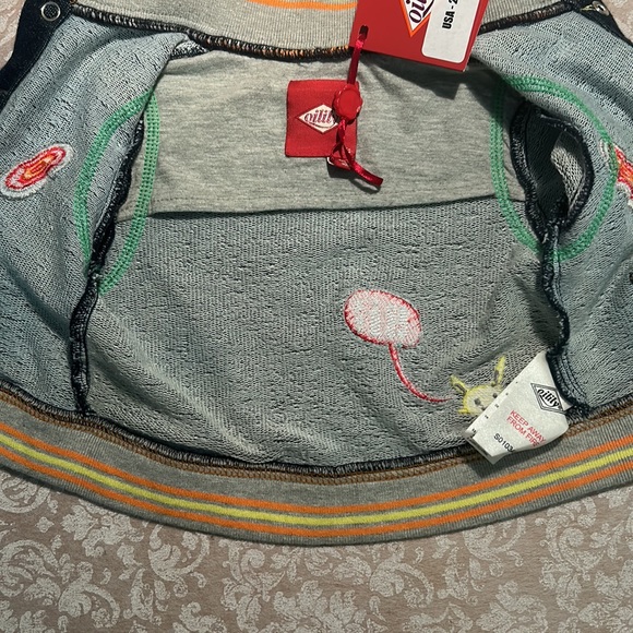 Oilily ~New~Indigo Knit Goba Byg Jacket in 62 (about 4 months) - Picture 8 of 11